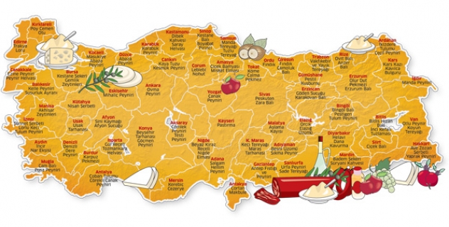 Türkiye'nin lezzet haritası düzenlendi